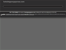 Tablet Screenshot of hotelstgeorgepress.com